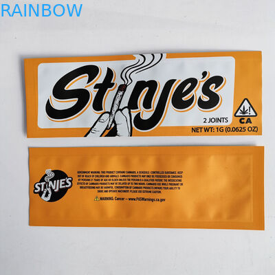 Tre sacchetti di plastica della guarnizione laterale che imballano la borsa superiore della chiusura lampo per la cannabis dell'erbaccia di CBD