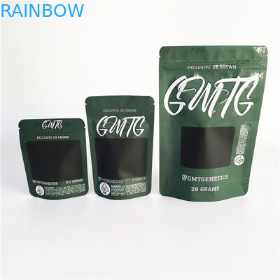 Tre sacchetti di plastica della guarnizione laterale che imballano la borsa superiore della chiusura lampo per la cannabis dell'erbaccia di CBD