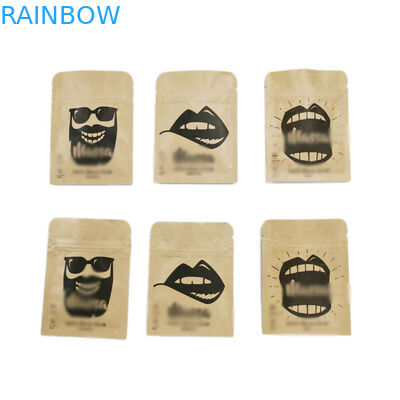 L'imballaggio per alimenti sta sulla chiusura lampo riciclata sacchetto del sacchetto di plastica della chiusura lampo per i dadi