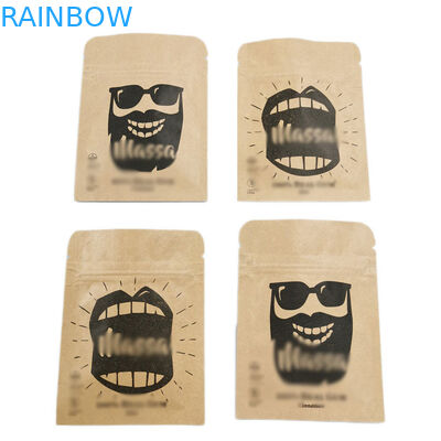 L'imballaggio per alimenti sta sulla chiusura lampo riciclata sacchetto del sacchetto di plastica della chiusura lampo per i dadi