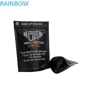 L'imballaggio matto d'imballaggio dell'alimento di Mylar dello spuntino delle bustine di tè del fondo piatto sta su sullo scaffale