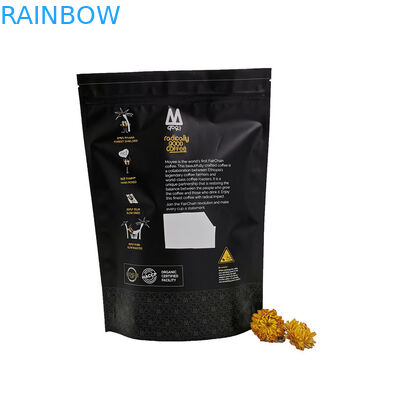 Nero stia sulla dimensione su misura borsa d'imballaggio del caffè K del PE di MOPP VMPET del sacchetto del tè