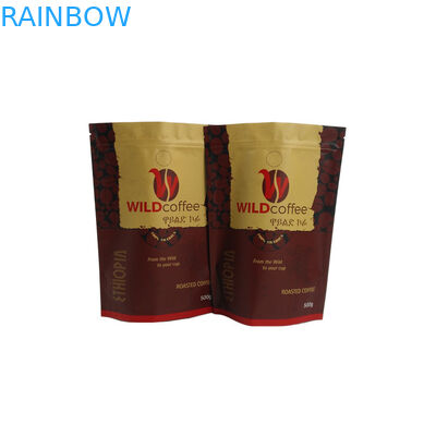 Le bustine di tè opache su ordinazione del caffè di rivestimento, di alluminio stanno sul sacchetto con la chiusura lampo