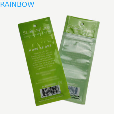 Tre superiori della chiusura lampo dell'involucro dell'alimento salutare della borsa della parte anteriore di Tansparent sigillati lato su misura