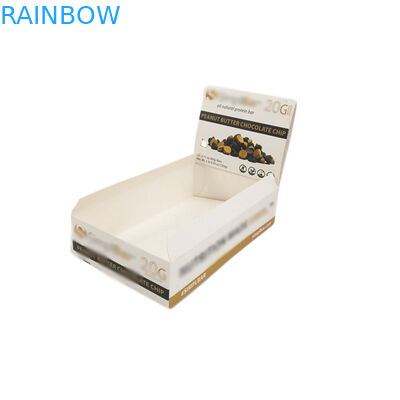 Contenitore pieno di carta da stampa che imballa il rivestimento UV su ordinazione del banco di mostra del contatore del cartone