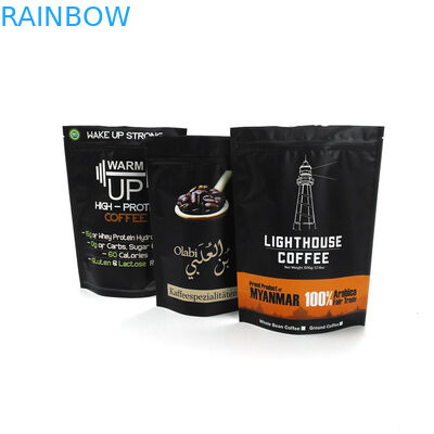 borsa di caffè opaca d'imballaggio della prova dell'odore di rivestimento del sacchetto della stagnola del caffè di 250g 500g 1kg con la valvola