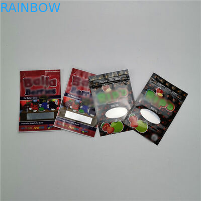 Sacchetti di plastica della piccola borsa che imballano l'imballaggio gommoso industriale organico della canapa CBD di 100%