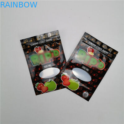 Sacchetti di plastica della piccola borsa che imballano l'imballaggio gommoso industriale organico della canapa CBD di 100%