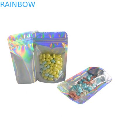 Materia plastica d'imballaggio laterale della laminazione di tre della guarnizione borse dello spuntino con la chiusura lampo