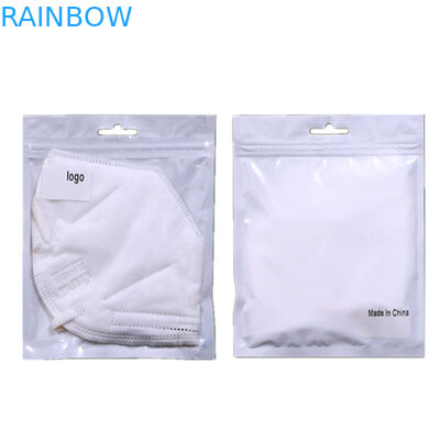 Sacchetti di plastica della maschera facciale che imballano la serratura della chiusura lampo