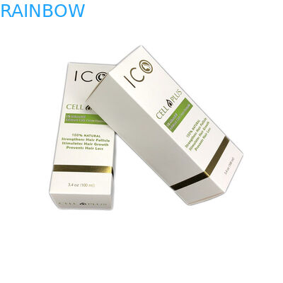 Imballaggio di timbratura caldo cosmetico del contenitore di carta di cartone bianco