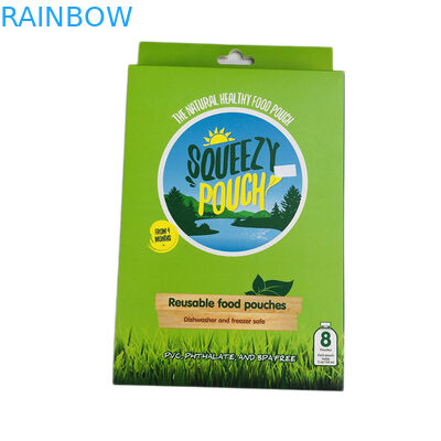 Contenitore d'imballaggio riciclato esposizione al minuto di cartone del foro del gancio