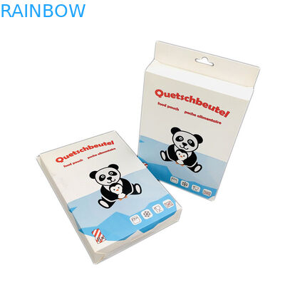 Contenitore d'imballaggio di carta del gancio di cartone pieghevole del foro 350g