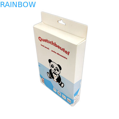 Contenitore d'imballaggio di carta del gancio di cartone pieghevole del foro 350g