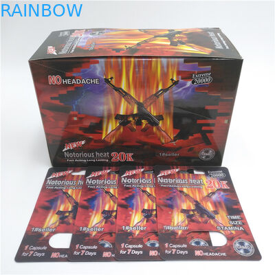 Imballaggio di plastica della carta della bolla delle pillole di rinoceronte stampato abitudine