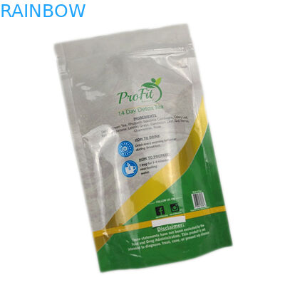 Sacchetti d'imballaggio dello zip del tè di superficie lucido risigillabile della serratura