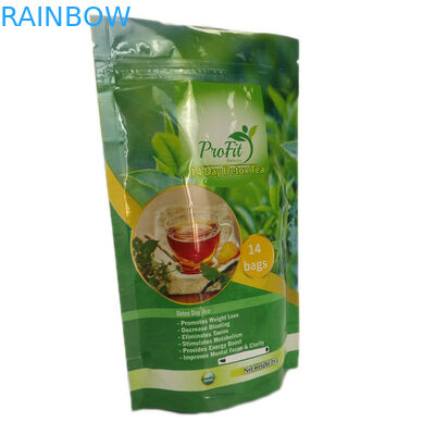 La stagnola laminata serratura lucida dello zip di rivestimento sta su insacca