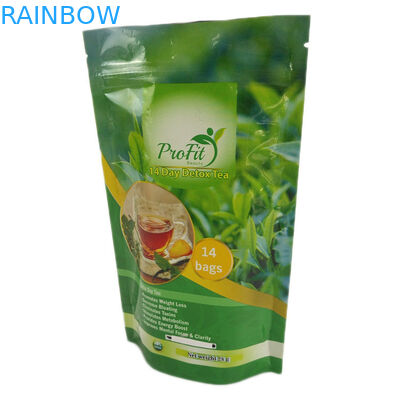 La stagnola laminata serratura lucida dello zip di rivestimento sta su insacca