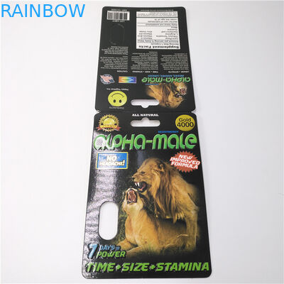 Carta d'imballaggio di carta della pillola di plastica su misura colore di CMYK