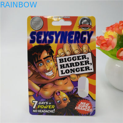 Carta d'imballaggio di carta della pillola di plastica su misura colore di CMYK