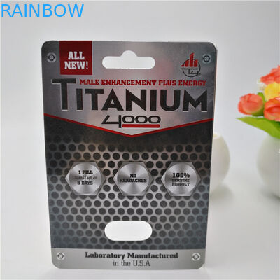 Carta d'imballaggio di carta della pillola di plastica su misura colore di CMYK