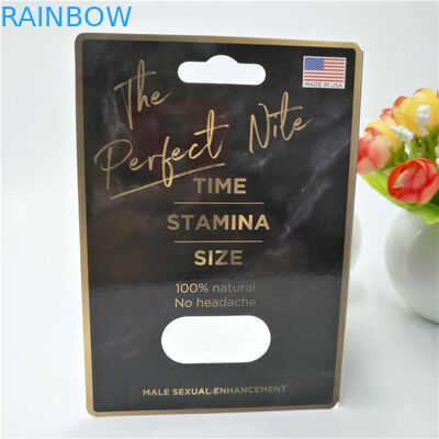 Carta d'imballaggio di carta della pillola di plastica su misura colore di CMYK