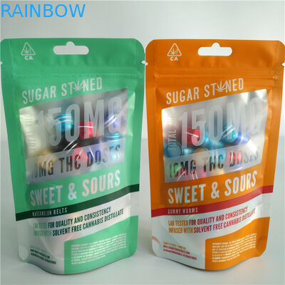 il film olografico di 3.5g 7g 14g sta sull'imballaggio del sacchetto