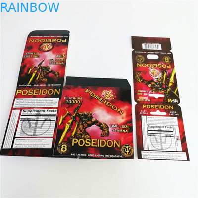 Pillola sessuale di potenziamenti maschii di rinoceronte 69 che imballa la bolla del capsul della carta 3d per esposizione