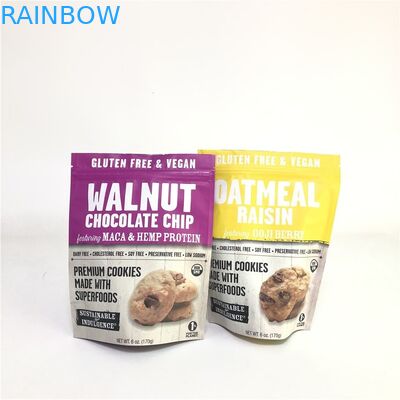 Su misura stia sulla borsa d'imballaggio di Mylar dell'alimento della borsa dell'anacardio del dado del biscotto del commestibile