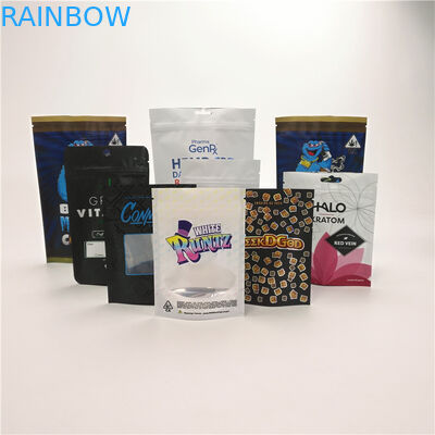 L'erbaccia a prova d'umidità su misura delle borse della prova del bambino la medicina dei biscotti che della giungla del runtz di CBD sta su insacca