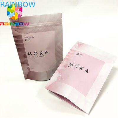 Borse a chiusura lampo nere opache di imballaggio di plastica della prova biodegradabile dell'odore di alta qualità