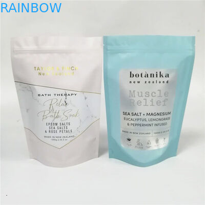 la borsa dello skincare/stagnola d'imballaggio dell'ologramma sta sul sale da bagno che imballa con la finestra