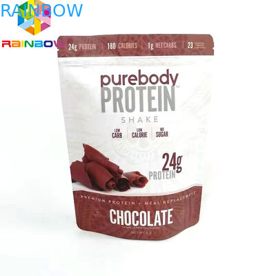 Il supporto risigillabile sulle borse a chiusura lampo per l'abitudine polvere/dell'alimento ha stampato la borsa d'imballaggio di finitura opaca del sacchetto