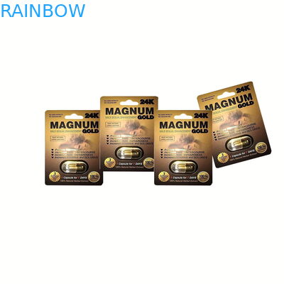 Progetti l'imballaggio per il cliente della carta della bolla per l'imballaggio di plastica maschio della bolla delle pillole di potenziamento o delle pillole di rinoceronte