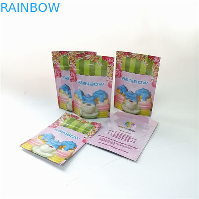 supporto del di alluminio del fiore 3.5oz sul sacchetto d'imballaggio di stampa digitale delle borse della polvere di Matcha del dessert di mylar della borsa della chiusura lampo