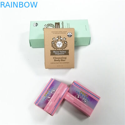 Contenitori rivestiti UV di timbratura caldi d'imballaggio stampati su ordinazione di sapone dei contenitori di regalo della scatola di carta