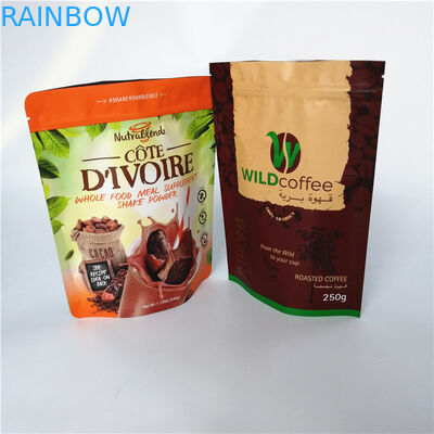 Stia sulle borse d'imballaggio del caffè macinato della prova di mositure del sacchetto della stagnola del rinforzo con la valvola