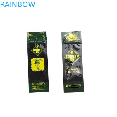 Sacchetto laterale della guarnizione della sigaretta 3 di Mini Sachets For Gold Printing Preroll del fornitore di Shenzhen con le borse della chiusura lampo