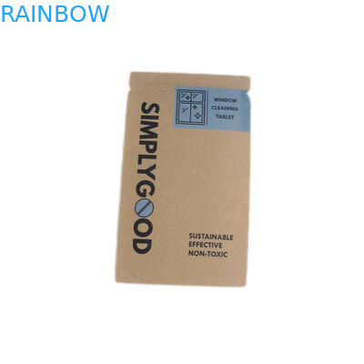 Il materiale riciclabile Brown Kraft ha personalizzato i sacchi di carta per l'imballaggio cosmetico