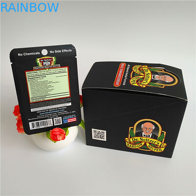 Il chiaro sacchetto della prova di odore di Front Resealable Mylar Bags Ziplock per le vitamine secche Gummies dell'alimento dei fiori fa un spuntino lo stoccaggio