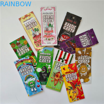 borsa resistente di Mylar dell'uscita dello zip del compressore della prova dell'odore di 3.5g 1/8oz del bambino evidente della serratura per l'imballaggio del fiore CBD Gummies della canapa