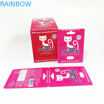 Visualizzi la linea su ordinazione scatola della tacca dello strappo delle carte della carta da stampa di carta rosa del Pussycat delle scatole