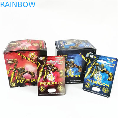 Carta rosa del contenitore di carta del Pussycat che imprime le carte d'imballaggio di timbratura calde delle scatole di presentazione della bolla sessuale di potenziamento