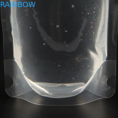 Supporto trasparente di vendita caldo su misura del liquido di energia 50ml/250ml sul sacchetto con il sacchetto della bevanda del becco con l'imballaggio del becco