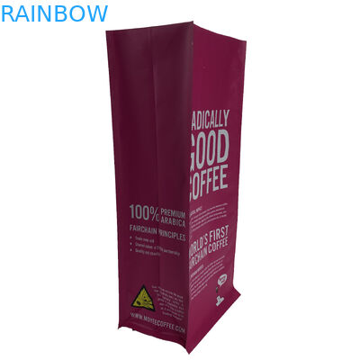 Alto rosa su ordinazione Digital impermeabile di Quanlity che stampa il supporto di plastica del sacchetto della borsa della serratura dello zip su fondo piatto per caffè matto