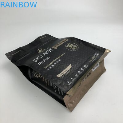 Borse d'imballaggio della polvere della proteina del fondo piatto 500g 1kg VMPET CMYK