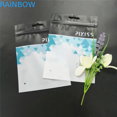 L'imballaggio stampato su ordinazione dei sacchetti di plastica neri con la chiusura lampo per abbigliamento compone lo strumento ecc