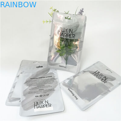 Le borse piane stampate abitudine dell'ologramma di plastica con la chiusura lampo per compongono l'imballaggio della penna dello strumento