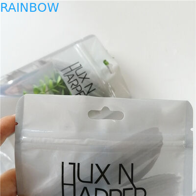 Le borse piane stampate abitudine dell'ologramma di plastica con la chiusura lampo per compongono l'imballaggio della penna dello strumento