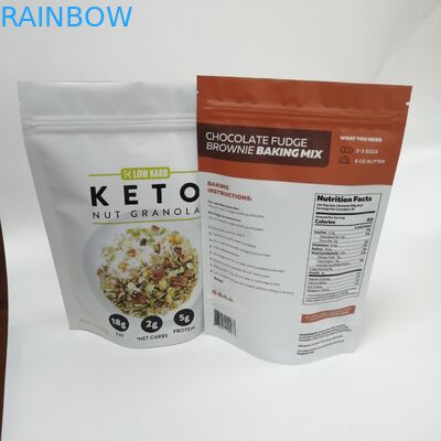 La serratura laminata di stampa UV dello zip del sacchetto del di alluminio sta sulla borsa per l'imballaggio di foo del granola del dado